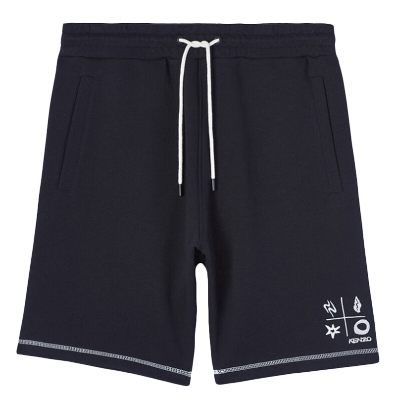 [直营]Kenzo 高田贤三 男士深蓝色短裤休闲裤 FA55PA7664ME-77
