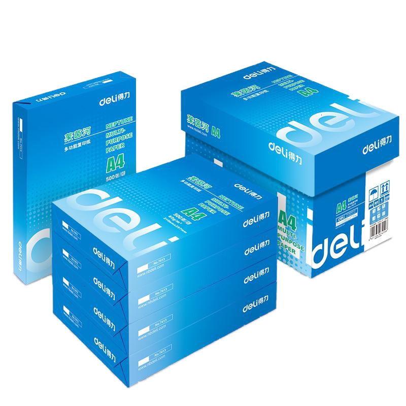 得力(deli)A4复印纸加厚A3桌面办公打印70g80克白纸莱茵河纸学生复印试卷纸张稿 铭锐A470克(500张/包)