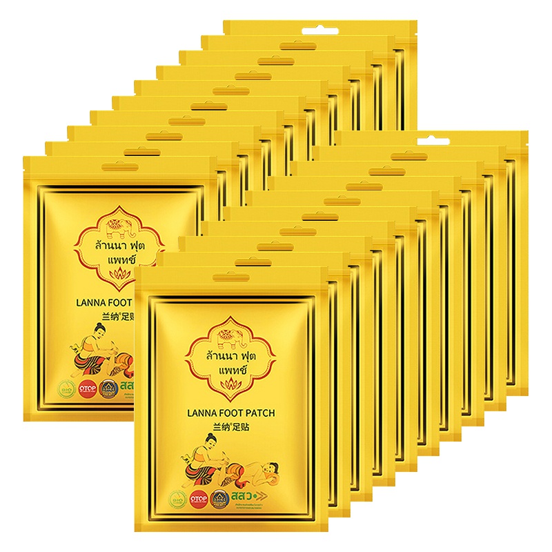 兰纳Lanna足贴 脚贴护理 6袋60贴 优惠装