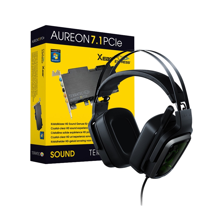 雷蛇(Razer) 雷蛇迪亚海魔7.1V2耳机+德国坦克傲龙7.1PCIe声卡组合装