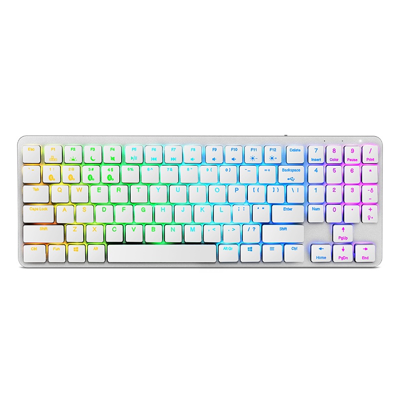 黑峡谷(Hyeku)K950多设备无线蓝牙键盘永劫无间 便携多功能台式机电脑笔记本键盘 白色