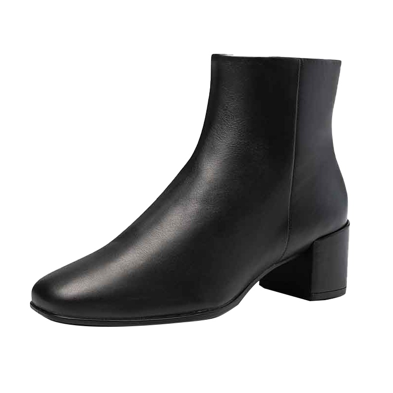 爱步(ECCO) 【倪妮同款】型塑35方头系列 新款女士短筒切尔西靴 290583