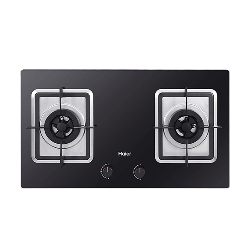 海尔(Haier)4.5KW燃气灶具JZT-QE7B(12T)宽频大火力,防爆钢化玻璃,台嵌两用式,一级能效,家用大火力