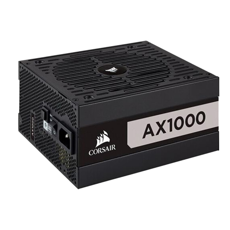 美商海盗船 (USCORSAIR) AX1000 钛金认证 额定1000W 低噪音 全模组化线材 台式机电源