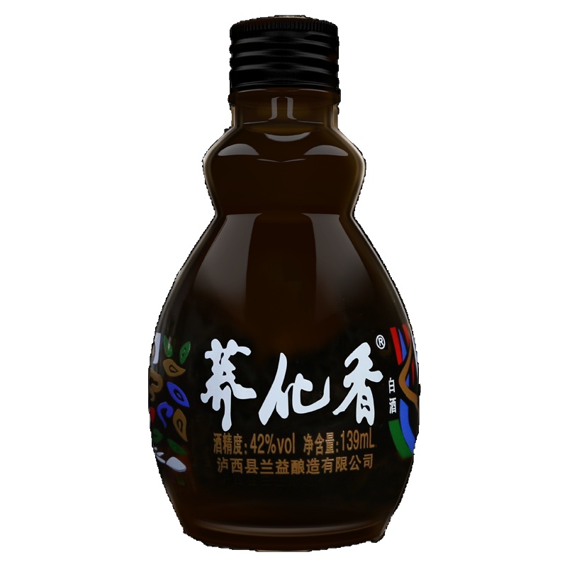 兰益42度苦荞酒荞化香小瓶酒139mlx12瓶口杯白酒整箱