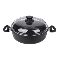 德国制造思坦库不粘平底煎炒锅28cm 不粘易洗 耐磨少烟