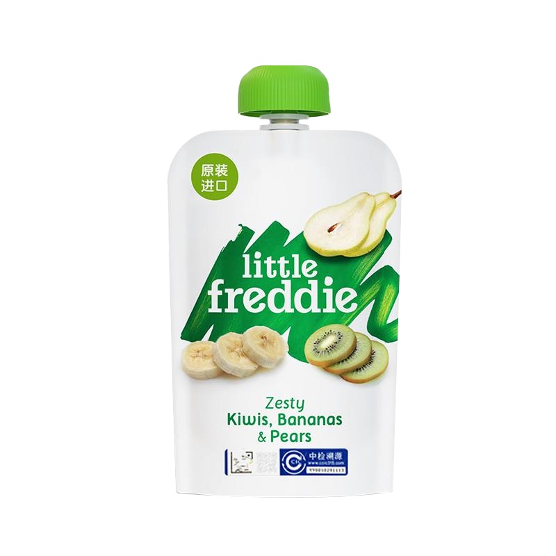 little freddie 小皮香蕉猕猴桃梨苹果泥100g 袋装 适用年龄6个月以上