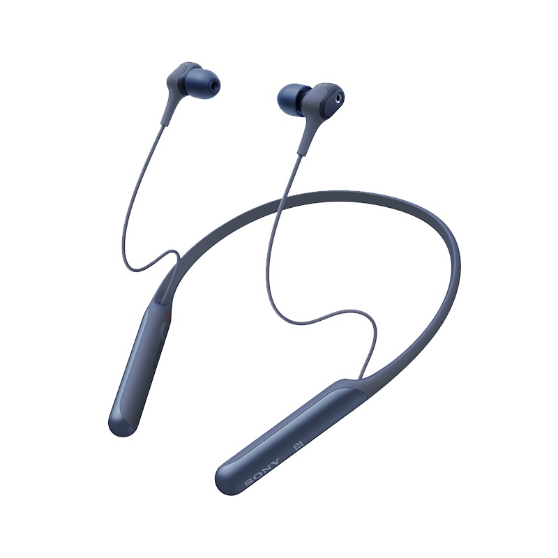 索尼(SONY)WI-C600N 无线降噪立体声耳机 蓝色