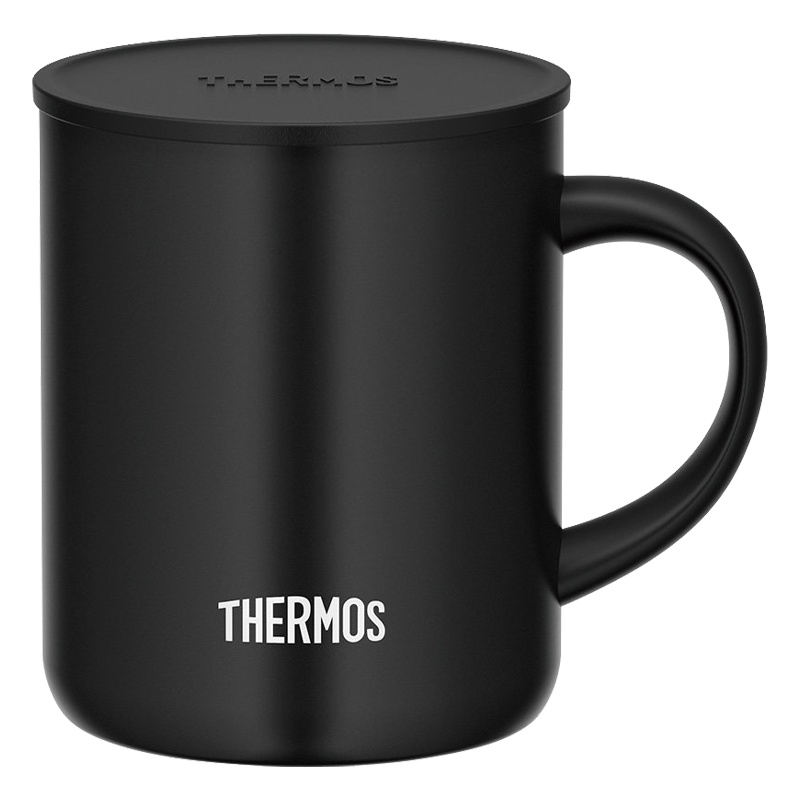 膳魔師(THERMOS)保温杯JDG-350膳魔师桌面把手杯水杯340ml高真空保温保冷304不锈钢一键开启轻量便携通用