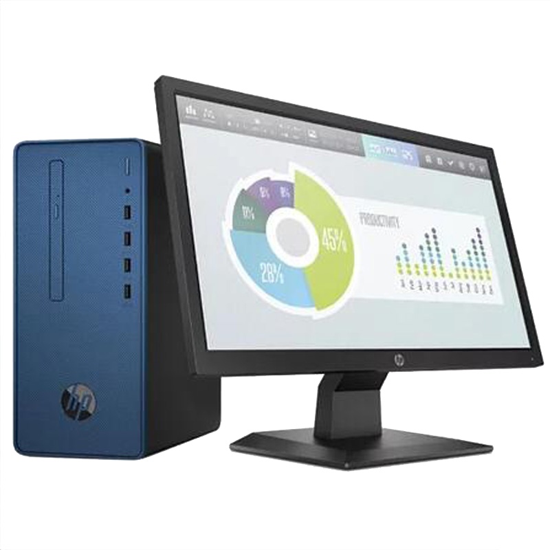 惠普(HP)商用218Pro G5 21.5英寸显示器 i5-9500 8G 1T+256G WIN10 3年