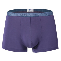 健将JIANJIANG男士平角内裤莫代尔纯色简约潮流性感时尚四角短裤衩裤头3条装