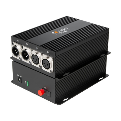 博扬(BOYANG)4路卡侬音频光端机 卡农头平衡音频光纤延长器 2路双向光纤传输器 一对 BY-XLR-2Xx-P