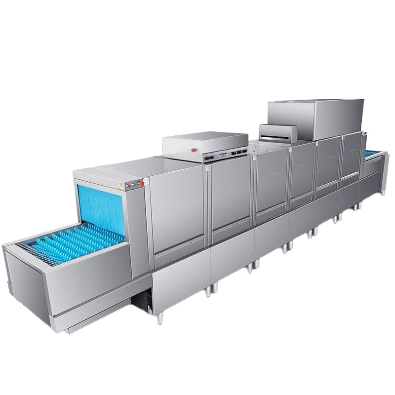 德玛仕(DEMASHI)商用洗碗机 长龙式 全自动化大型酒店食堂餐厅饭店大容量刷碗机FT-2BTN2三缸双喷单烘干
