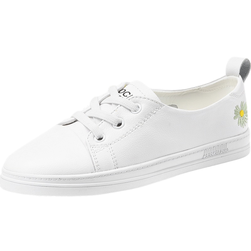 公猴小白鞋女2020新款真皮平底秋季薄款休闲百搭ins潮板鞋秋