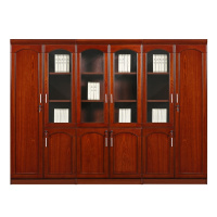 HiBoss办公室档案柜办公书柜文件柜木质柜子带门油漆书柜组合型资料柜