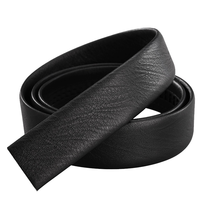 牛当家(CattleOWN)无头皮带真皮不带头自动扣皮带条牛皮裤带带条头层牛皮男士腰带男7027