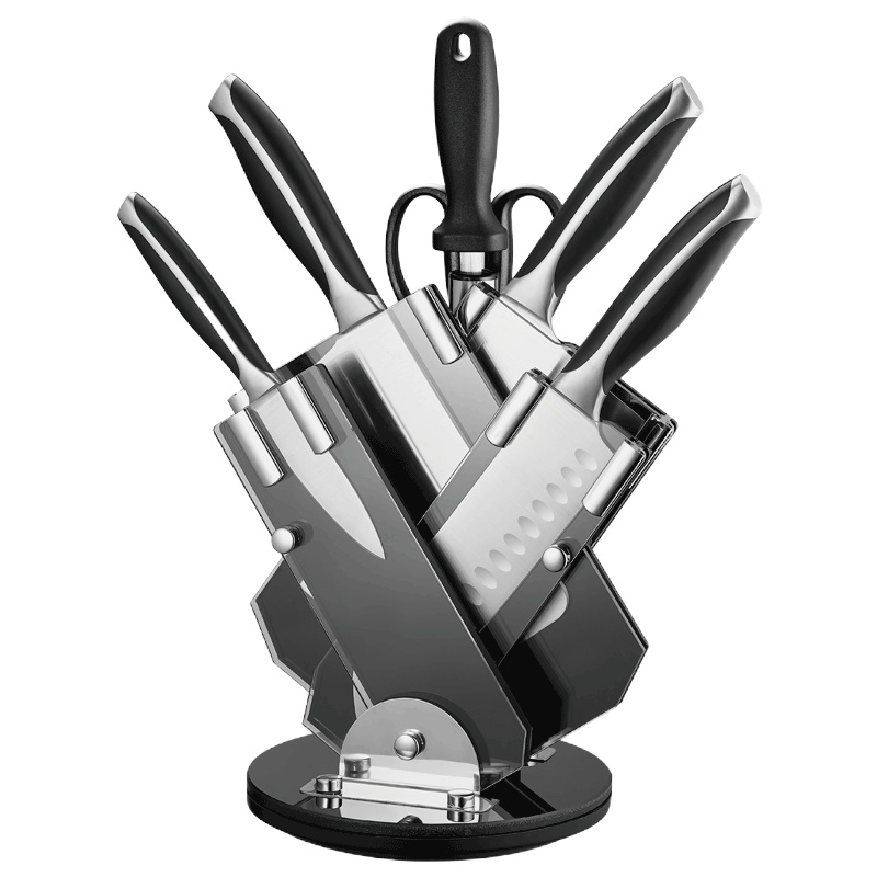 苏泊尔(SUPOR)尖锋系列Ⅰ七件套 不锈钢厨房套刀装菜刀套装斩骨刀斩切刀切片刀水果刀剪刀七件套 TK1939E