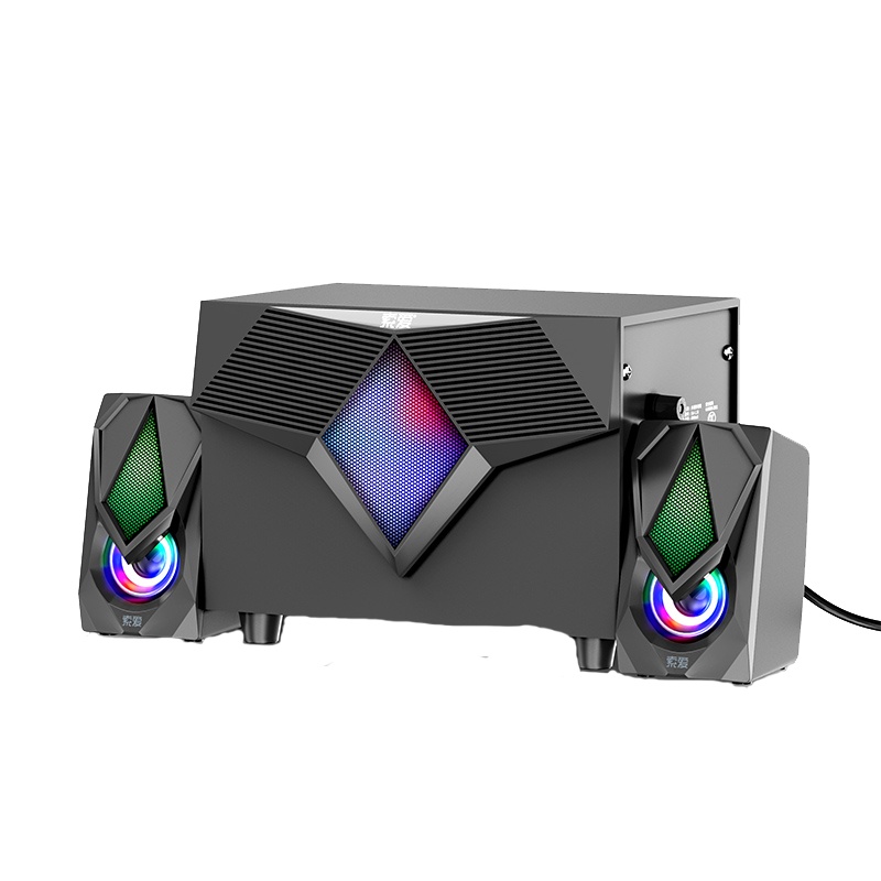 索爱L12 电脑音响家用台式多媒体小音箱有线蓝牙游戏客厅超重低音炮2.0有源影响迷你小型笔记本usb大功率喇叭