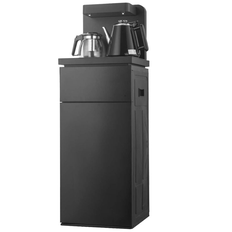 荣事达液晶显示饮水机家用智能全自动下置水桶小型立式泡茶艺多功能下置水桶茶吧机黑色温机CY-8116