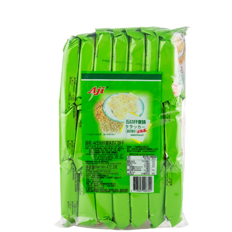 Aji 苏打饼干(五谷纤麦味)472.5g/袋