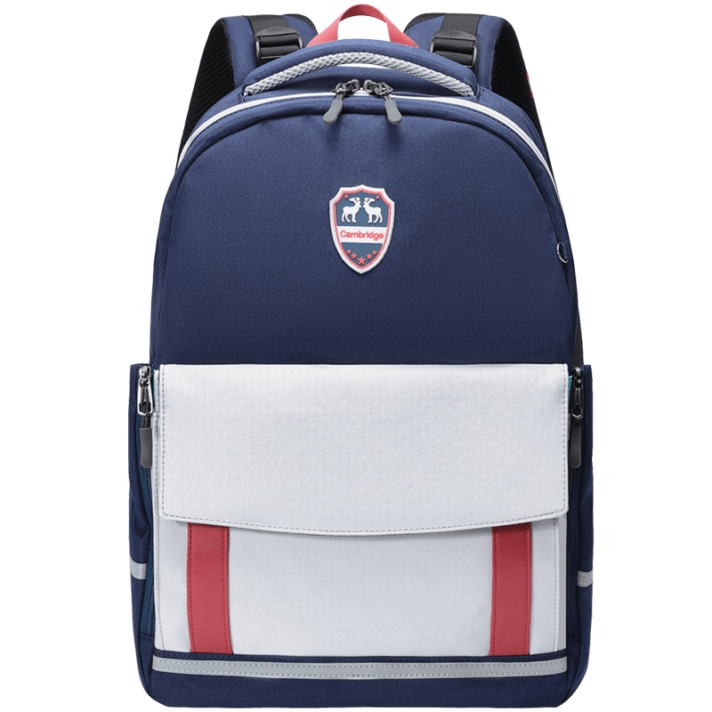 第九城（V.NINE） 小学生书包男童英伦风1-3-6年级减负大容量双肩背包儿童书包