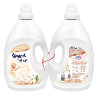 金纺 衣物柔顺剂 亲肤系列 纯净温和 衣物护理剂2.5L*2 婴幼儿衣物及内衣适用 (新老包装随机发货) [联合利华]