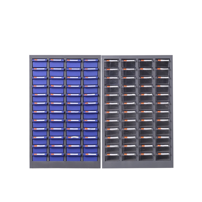 星岛铁皮零件柜抽屉式落地式收纳螺丝文件柜物料工具元件柜48抽无门零件柜