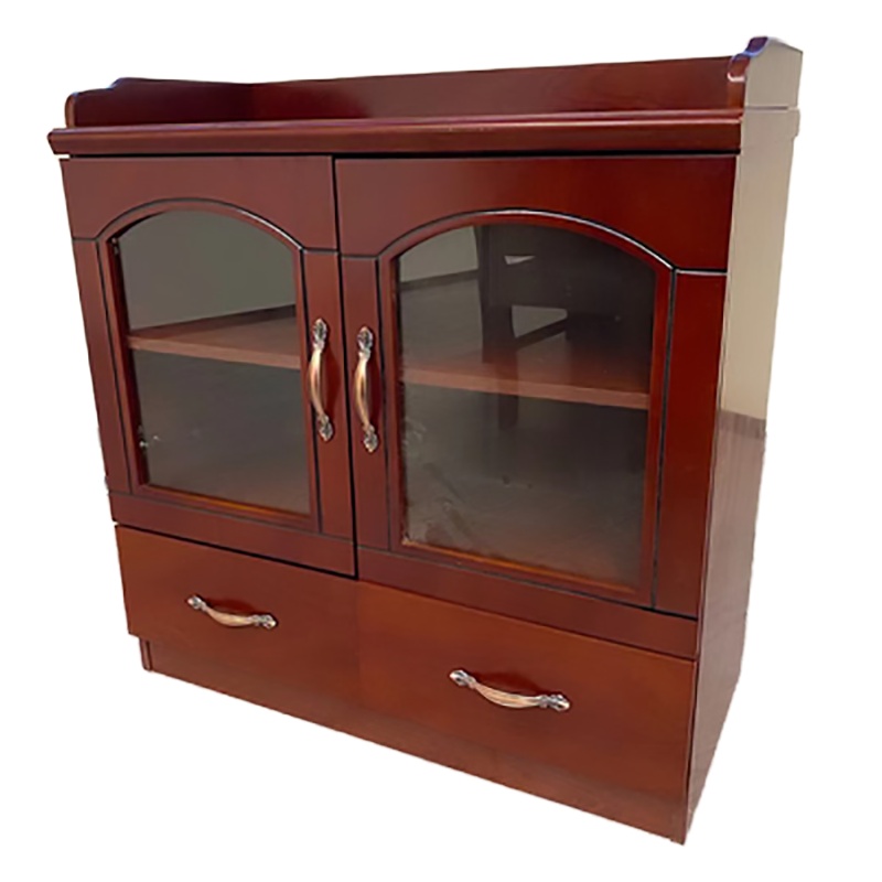 暖图家具 现代中式办公储物柜茶水柜 餐边柜会议室茶柜双门饮水柜茶边柜台NT-06CSG型