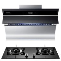 百得(BEST)E616+QE62顶侧双吸式吸油烟机抽油烟机燃气灶套餐烟灶套装烟机灶具组合烟灶两件套天然气