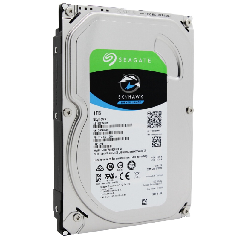 希捷(Seagate)1TB 64MB 5900RPM 监控级硬盘 SATA接口 希捷酷鹰SkyHawk系列