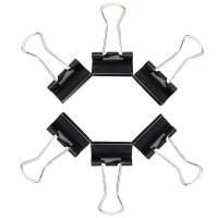 晨光(M&G)Eplus黑色长尾夹15mm(筒装)ABS92737 10筒/组(单位:组)