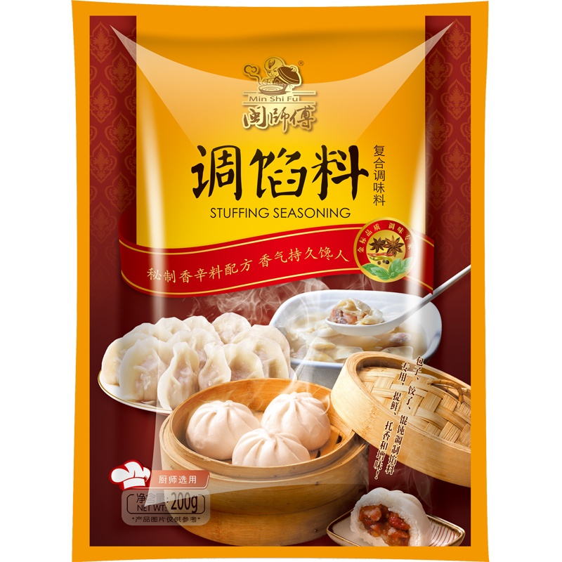 调馅料复合调料 面点 包子 水饺 扁食 馄饨 粽子 调味料 闽师傅 200克x1袋