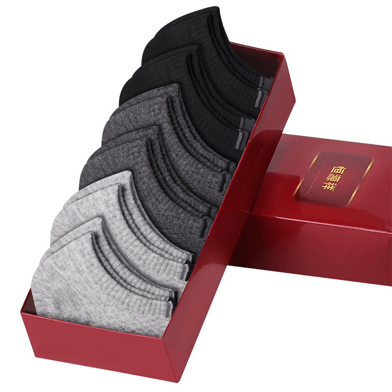 恒源祥 6双装 男士 夏季凉爽丝男袜 中筒薄男士丝袜 春夏款袜子
