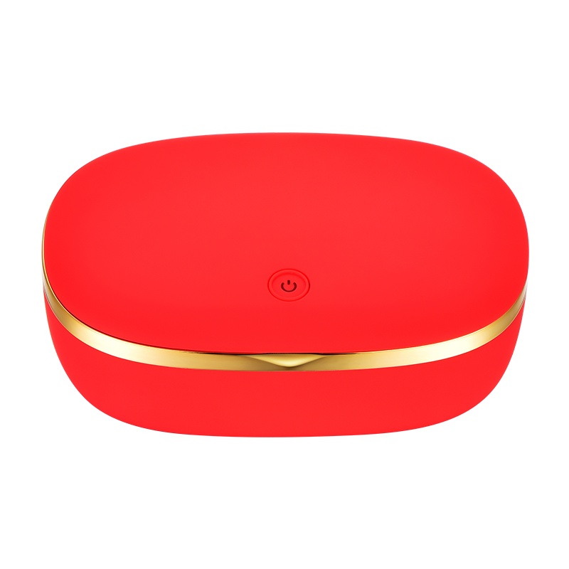 超声波清洗机清洁机眼镜清洗机家用洗眼镜机便携式手表牙套首饰清洗器 宫廷红 GT-M1