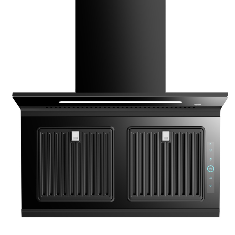 新飞油烟分离油烟机顶侧双吸一级能效30立方大吸力智能自动清洗家用铜线电机7字型抽油烟机单机顶吸侧吸式吸烟机