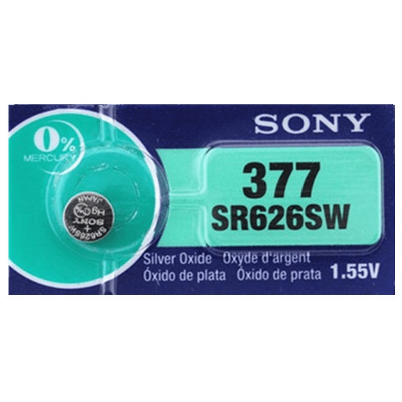 适配索尼SONY手表电子 纽扣电池SR626SW/377适用斯沃琪简爱2粒A31W