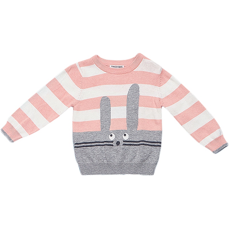 婴姿坊童装女童韩版套头针织衫女孩冬装小孩女小童装儿童洋气潮毛衣