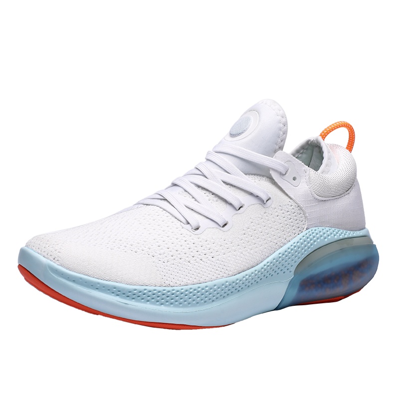 沃特气垫跑步鞋透气缓震飞织飞线休闲百搭运动男鞋