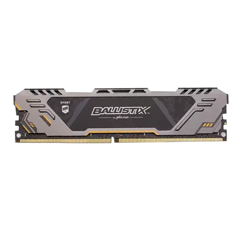 英睿达(Crucial)铂胜运动LT系列DDR4 2666 8G台式机电脑内存条带散热片 迷彩灰