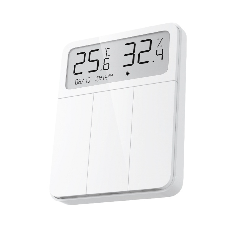 [官方旗舰店]小米米家屏显开关 智能三开单控 清晰大屏 温湿度传感器 手机远程控制 无需布线