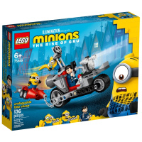 LEGO乐高小黄人系列无法阻挡的摩托车追击75549玩具