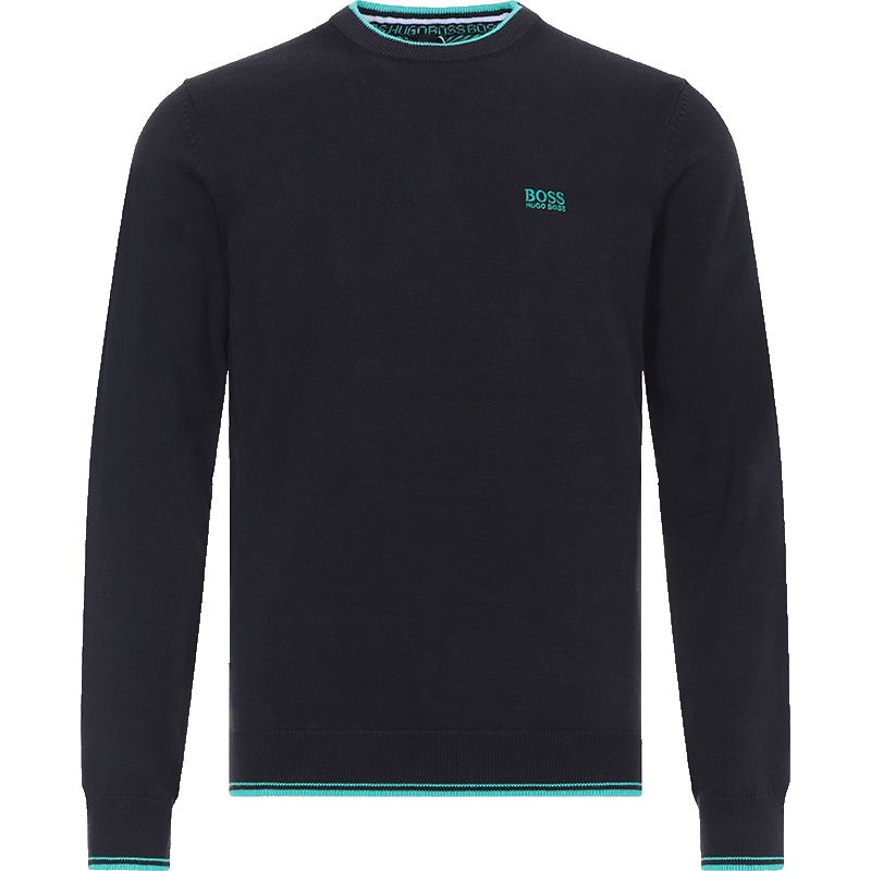 HUGO BOSS 雨果博斯 男款棉质圆领长袖针织衫毛衣 50409595