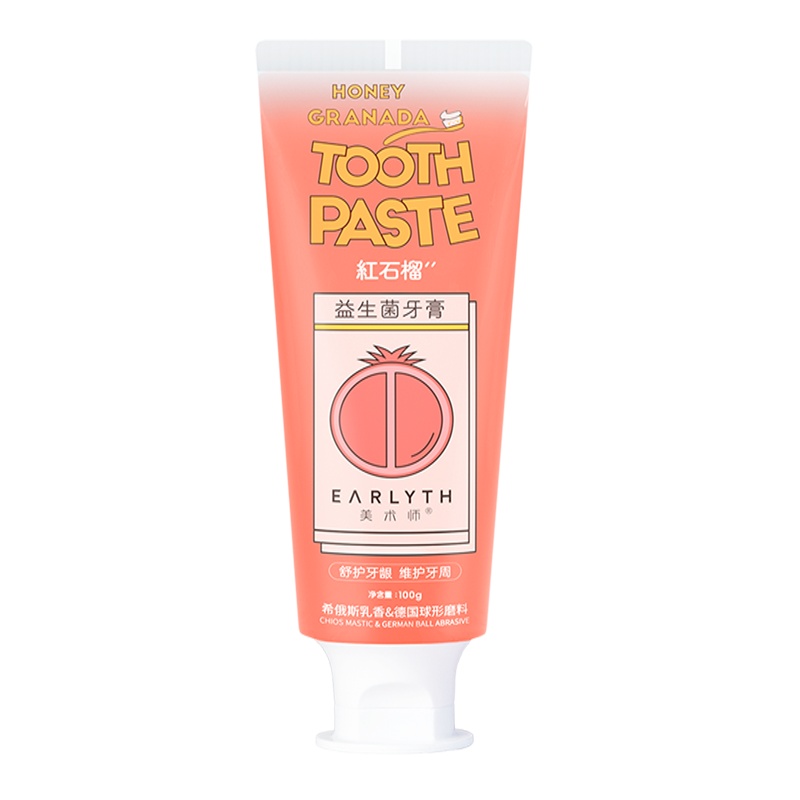 赵露思同款 美术师 益生菌水石榴水果味牙膏 清新口气