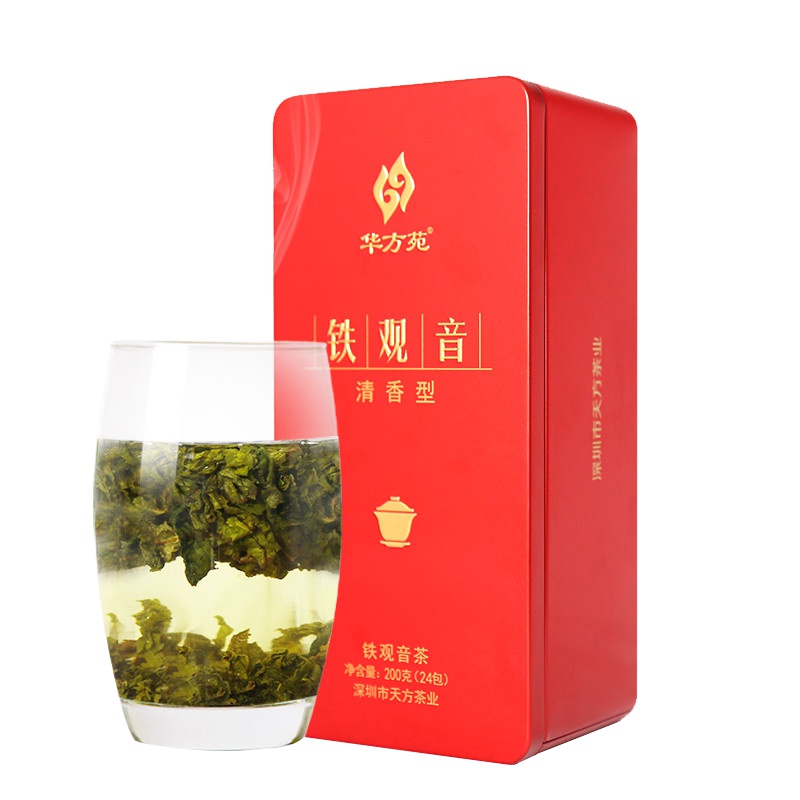 天方茶叶铁观音200g长条听装 清香型 铁观音乌龙茶 随手礼