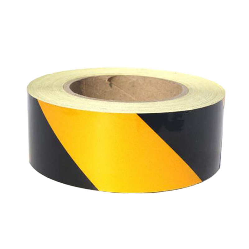 谋福 CNMF 8404 反光胶带 反光标识警戒线墙贴地板贴标志 反光膜警示胶带 长45.7米(5cm宽)