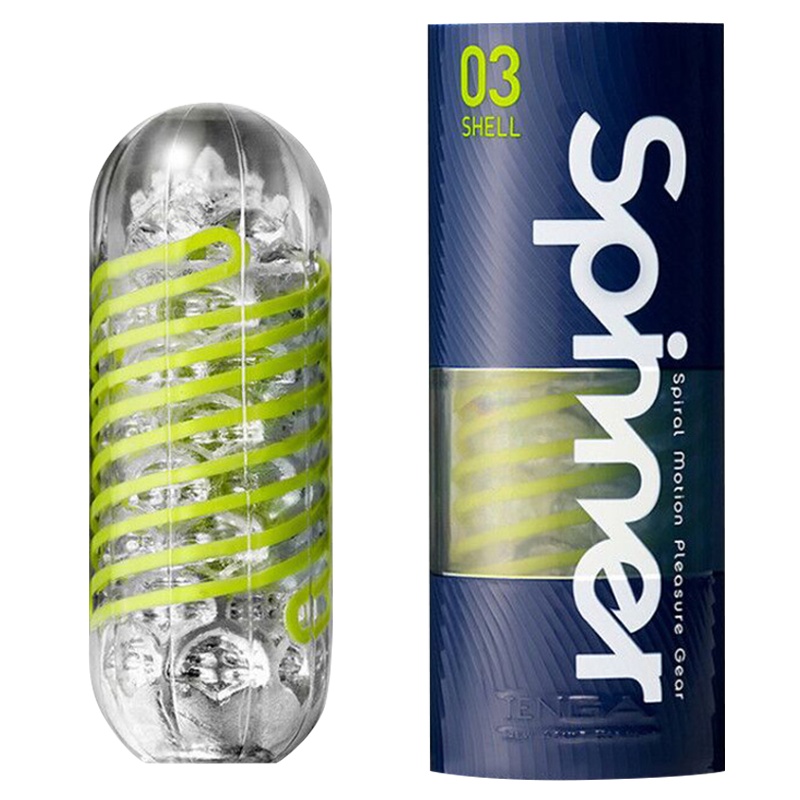 TENGA飞机杯spinner旋吸式自慰杯SPN-003蓝色日本进口男性系列男用成人情趣用具自慰器夹吸倒模逼真自营