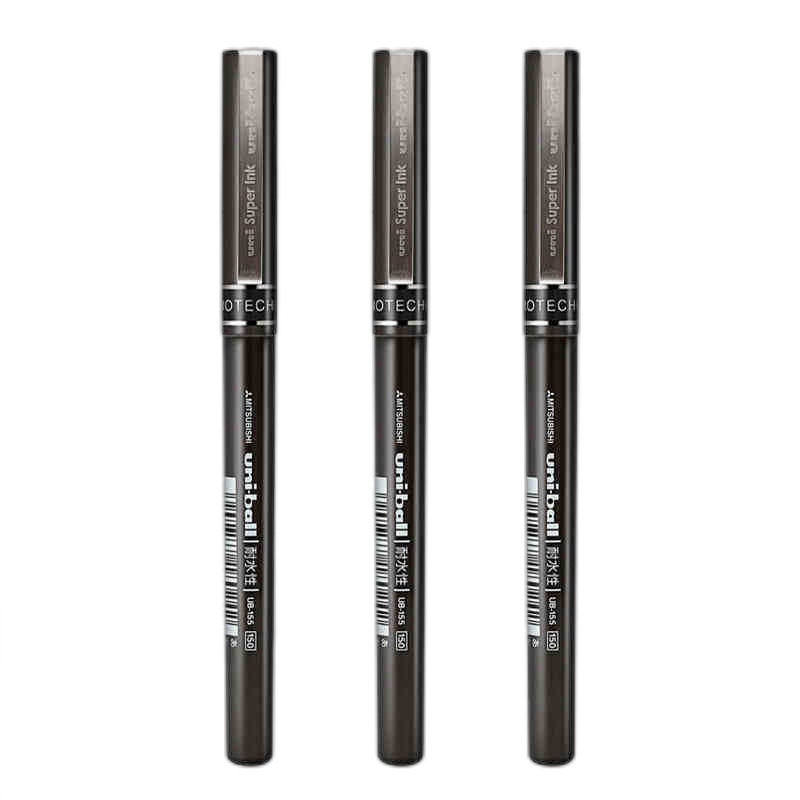 日本三菱155 10支/盒 黑色0.5mm