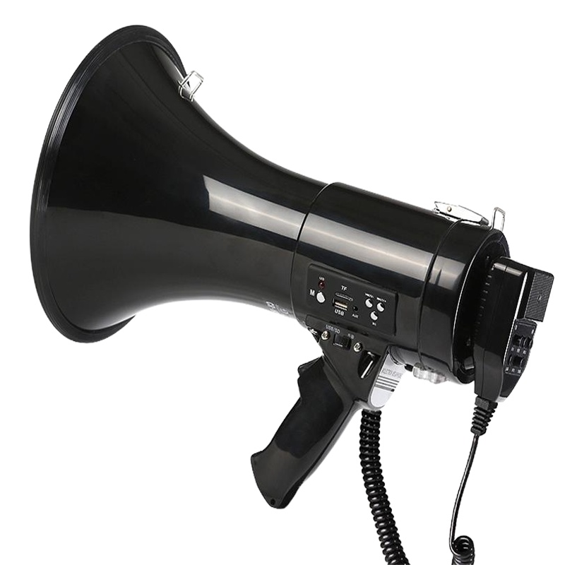 十度 CR-87手持喇叭大功率喊话器录音喇叭50W大功率手持可充电扩音器