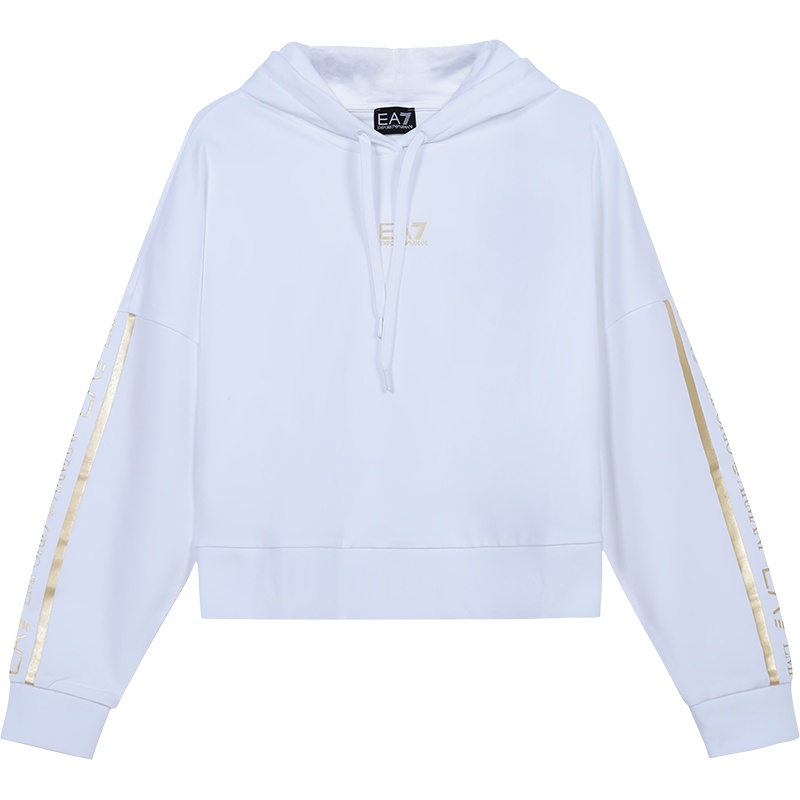 EMPORIO ARMANI EA7 阿玛尼 女士 棉质连帽长袖卫衣运动衫3KTM15 TJ31Z