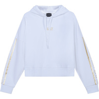 EMPORIO ARMANI EA7 阿玛尼 女士 棉质连帽长袖卫衣运动衫3KTM15 TJ31Z